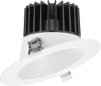 Maxxima 6" Canless Sloped Recessed Anti-Glare LED Downlight, For Sloped Ceilings, 1800 Lumens, IC Rated, 5 Color Temperature Selectable 2700K/3000K/3500K/4000K/5000K, Dimmable, Round White Trim 90 CRI