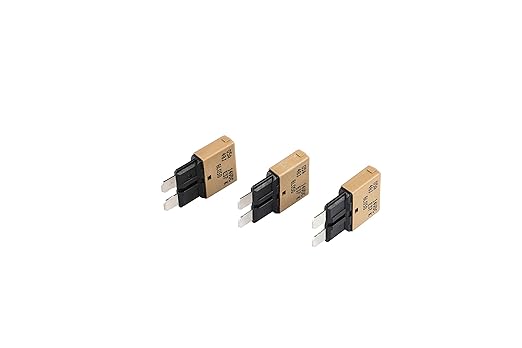 GLOSO E37 Auto (T1) Reset Low Profile ATC/ATO Circuit Breakers - (5A - 3 Pack)
