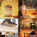 Vinaco GU10 Halogen 50W Bulbs, 6PCS GU10+C 120V 50W Halogen Light Bulbs, GU 10 Dimmable, Warm White, High Brightness MR16 with Glass Cover, Long Lifespan GU 10 50 W for Recessed Track Lighting