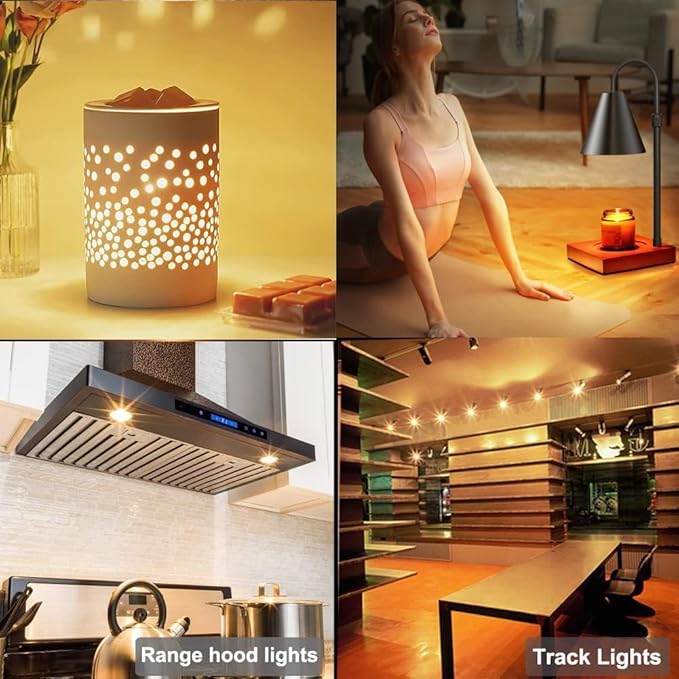 Vinaco GU10 Halogen 50W Bulbs, 6PCS GU10+C 120V 50W Halogen Light Bulbs, GU 10 Dimmable, Warm White, High Brightness MR16 with Glass Cover, Long Lifespan GU 10 50 W for Recessed Track Lighting