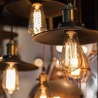 LUXON 8-Pack Edison Bulbs,Antique Vintage Style,Incandescent Light Bulb,Dimmable,Amber Warm 60W E26 Base for Wall Sconce Chandelier Retro Fixture
