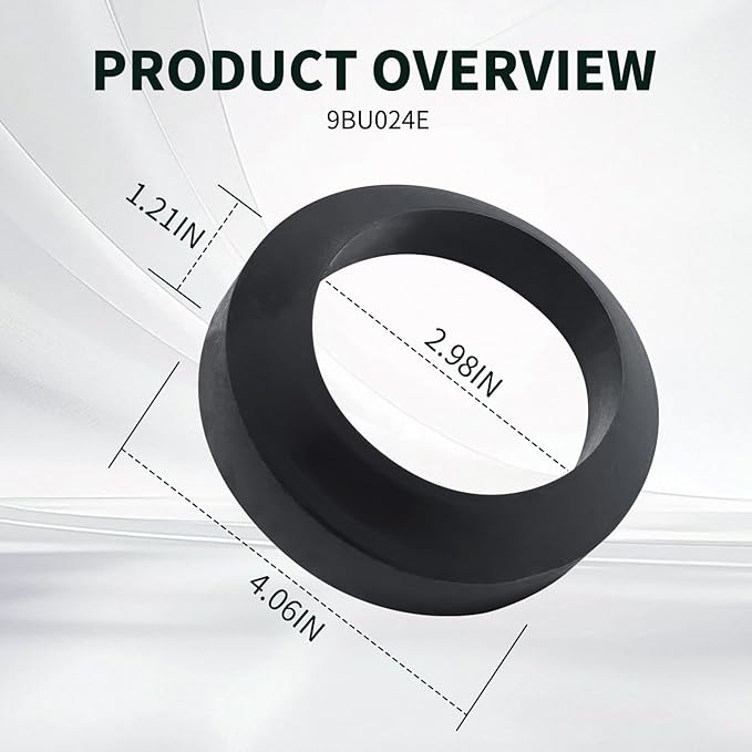 9BU024E Tank to Bowl Gasket Fit for TotoDrake Toilets, Compatible with Most 3" Two-Piece Models, Toilet Tank Gasket Replacement Gasket for Toto ToiletPart, 1 Pc