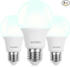 BUBO A19 LED Light Bulbs, 40 Watt Equivalent LED Bulbs, Cool White 4000K, 550 Lumens, E26 Standard Base, Non-Dimmable, 5W Cool White LED Bulbs for Bedroom Living Room Home Office, 3 Pack