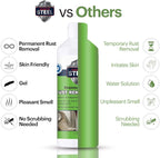 Heavy-Duty Rust Stain Remover for Industrial Use on Metal Surfaces Including Stainless Steel. Our Cleaner and Stainless Steel Rust Remover Gel Needs No Scrubbing, Simply Apply and Rinse off (17 oz)