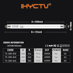 F8T5 T5 LED Bulbs 12 Inch, G5 5W 3000K 685lm, LED Replacement for Fluorescent Tubes, Warm White, Plug-and-Play, Pack of 4