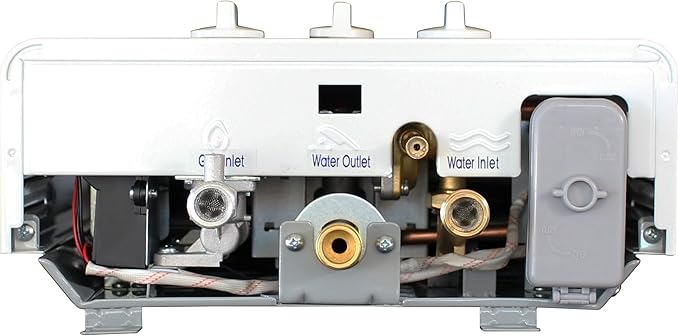 EZ 101 Outdoor Tankless Water Heater - Propane (LPG) Gas - 2 GPM - Small - Portable - Point of use - Battery Powered Ignition - Camping - RV - Hunting