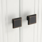 10 Pack Oil Rubbed Bronze Cabinet Knobs Drawer Knobs Modern Cabinet Pulls Kitchen Cabinet Handles Kitchen Cabinet Hardware Timeless Drawer Pulls for Dresser Cupboard Wardrobe, ORB(1x10)