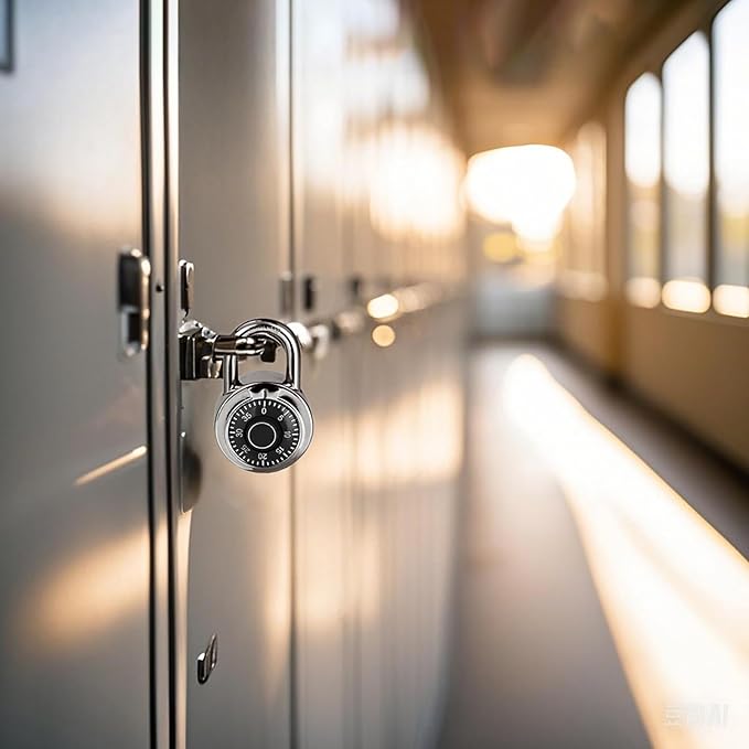 Combination Padlock 48 Pack, Fixed Dial Combination Padlock with Different Combinations, 2 in. Wide. Black Turntable, Lock for Gym & Locker, School, Toolbox, and More