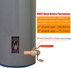WHK Water Heater Drain Valve 3/4"MIP X 3/4" Male GHT Connection to drain or Flush Hot Water Heater Faster and Easy Big Full Port (Lead-Free Brass,2 Inch Shank with Long Handle,Straight)