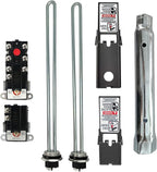 Zero EWH-04 Dual Wrench Socket Removal Tool and Plumber's TOD Style Thermostats Kit