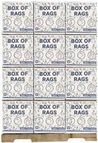 Recycled White Sheeting Cleaning Rags (600 lbs. Pallet 60x10 lbs. Box) – Lint Free White Cotton Cloths for Manufacturing | Automotive | Janitorial | Shop Rags Bulk - Multipurpose