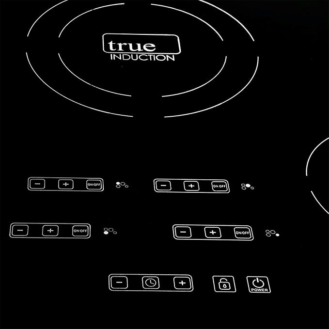 TI-4B 30 inch Built-In 4 Burner Induction Glass-Ceramic Cooktop, 7400W, UL858 Certified