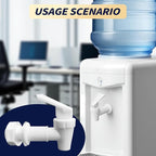 2 Pack Replacement Cooler Faucet Water Dispenser Tap Set BPA Free Plastic Spigot Water Beverage Lever Pour Dispenser Valve Water Crock Water Tap（2 White）
