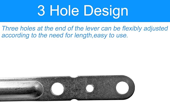 Universal Side Mount Toilet Handle Fit for Kohler 87115-CP, Left Toilet Flusher Replacement Kit Compatible with Kohler/TOTO Toilet Tank, Polish Chrome, 1-Pack