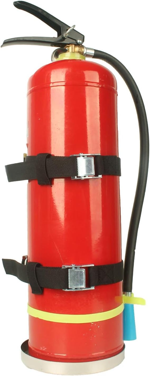 Fire Extinguisher Mount,Wall Hanging Bracket,Fire Extinguisher Holder for Home, Car, RV, Truck, Mini Fire Extinguishers (5LB Stainless Steel Color 2Pcs)