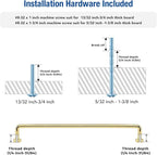 JOY DECOR Cabinet Pulls – 8-3/4 Inch Hole Center, Polished Brass, 2 Pack, Zinc Alloy Cabinet Handles for Drawers & Cupboard – Vintage Style Hardware for Kitchen, Bathroom, Dresser, Furniture Makeover