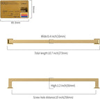 10 Pack 10"(256mm) Champagne Bronze Cabinet Pulls Kitchen Cabinet Drawer Handles Champagne Hardware for Cabinets Cupboard