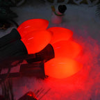 25 Pack Red Christmas Light Bulbs C7 Replacement Bulbs Nightlight Bulb, Vintage Red C7 Christmas Lights Replacement Bulbs for Xmas Home Bedroom Tree Window Candle String Lights Decor, E12 Base, 5W