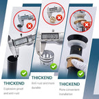 Pop Up Drain, Bathroom Faucet Vessel Vanity Sink Drain Stopper, Built-in Anti-Clogging Strainer, Without Overflow Matt Black,Fits Standard American Drain Hole(1-1/2" to 1-3/4") RWF082G