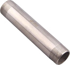 1" X 1" NPT Male Nipple Stainless Steel 304 Cast Pipe Coupling fitting 6" Length