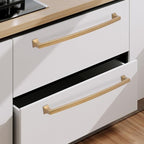 COTYKILEY 6 Pack 12.6 Inch(320mm) Antique Brass Kitchen Cabinet Handles Cabinet Pulls Vintage Drawer Pulls Aged Gold Bronze Kitchen Cabinet Hardware