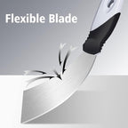 Mister Rui Paint Scraper, 2 Inch Metal Small Putty Knife Scraper Tool for Wood, Stainless Steel Knife Paint Scraper with Hammer End, 2 Inch Paint Scraper Tool Taping Knife