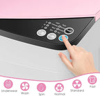 Casart Washing Machine Portable Washer W/ 7.7 Lbs Weight Capacity Washer and Dryer Full Automatic Washing Machine (Pink&White)