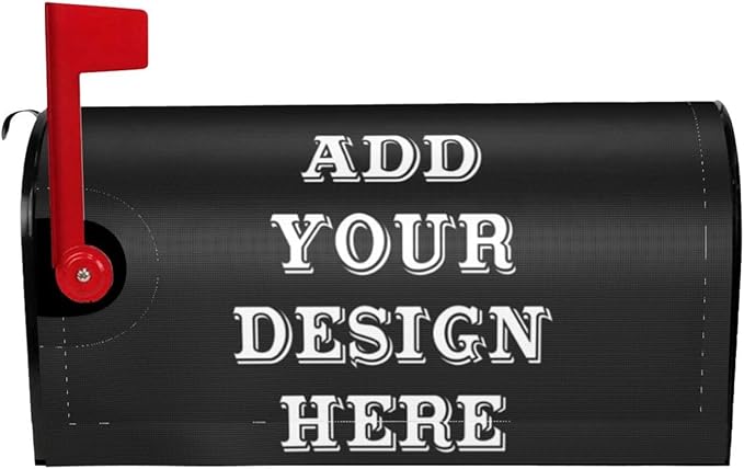 Personalized Mailbox Covers Custom Picture/Photo/Text Magnetic Standard Size Mailbox Wraps Post Letter Box Cover for Garden Yard Outdoor Decorations-21