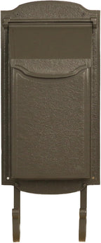 Special Lite Contemporary Vertical Wall Mount Mailbox - Mocha Aluminum Mailbox for Wall Mount - SVC-1002-MOC