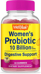 Probiotics for Women Gummies - 10 Billion CFU - for Digestive Support, Gut Health, and Feminine Health Support - Natural Sourced Flavors - Vegan, Delayed Release Womens Probiotic - 60 Gummies