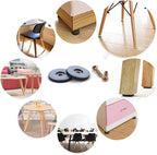 1" Screw on Furniture Glides Sliders-Furnigear PTFE (Teflon) Chair Leg Movers Sliders for Carpet and Hardwood Surface - Move Your Furniture Easy & Safely - Best Floor Protector (40pack)