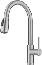 KRAUS Coda 2-Function Single Handle Pull Down Kitchen Faucet in Spot-Free Stainless Steel, KPF-1626SFS