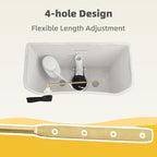 iFealClear Metal Toilet Handle Replacement Kit for Front Mount, Universal Toilet Flush Handle Replacement Compatible with Kohler, American Standard, TOTO, Mansfield, Solid Brass,Oil Rubbed Bronze