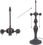 Bieye SS008 Lampshade Support with Finial for Tiffany Style Stained Glass Floor Lamp Table Lamp (G3/8 140mm Crown)