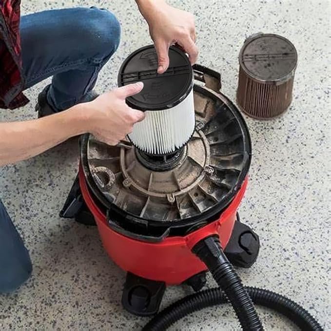 Replacement Filter For Shop Vac Filters 90304 90585 Wet Dry Shop Vac Filter - Perfect for Wet Dry vacuum cleaner Shop vac Filters 5 Gallon and above - Long