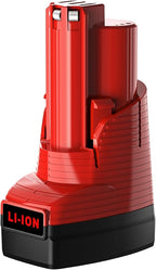 Mrupoo 12V 2500mAh Replacement Battery Compatible with Milwaukee 2500mAh Power Tools Red