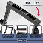 5 Step Ladder with Tool Tray,Portable Step Tool 330lb Load,Folding Step Ladder with Anti-Slip Widen Pedals,Handrail,Safe-Lock Design Carbon Steel Step Ladder for Painting Outdoor Garage+1