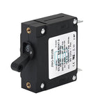 GLOSO J Type Toggle Hydraulic Magnetic Single Pole Circuit Breaker AC/DC Manual Reset Switch Yachts Campers Caravans Black Toggle,10A, J1P