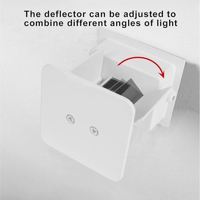 4 PCS LED 12W Outdoor Wall Lights Sconces Exterior/Interior Up and Down Lights IP65 Waterproof Modern Outdoor Lighting Fixtures Square Aluminum Exterior Wall Mount Light White 3000K Warm Lights