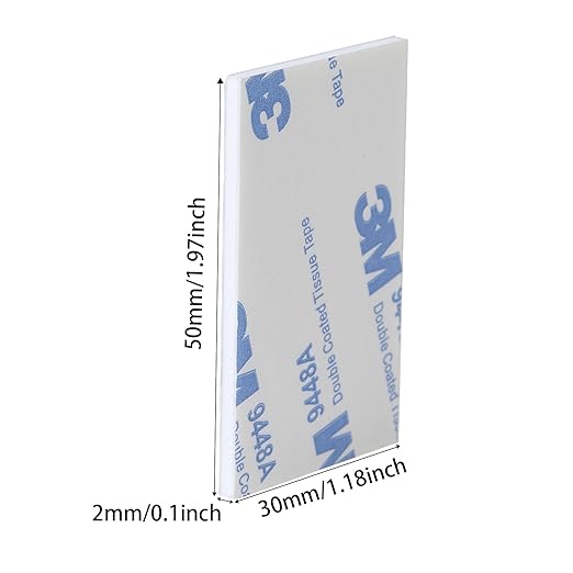 QDiShi 50PCS EVA Double Sided Adhesive Pads Pre-Cut Foam Tape 3x5cm Heavy Duty Mounting Tape White Super-Sticky Pad Waterproof Self Adhesive Pad for Home Décor & DIY Art Crafts