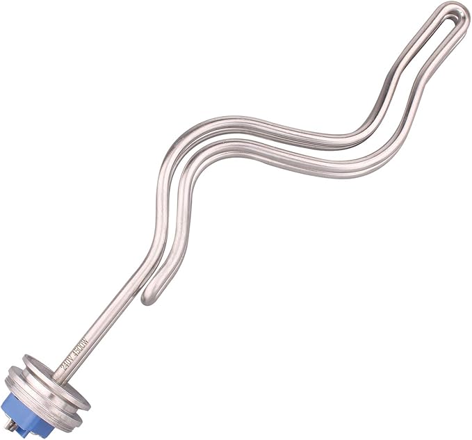 DERNORD 1.5" Inch (OD50.5mm) Tri-clamp Ripple Heating Element Electric Immersion Water Heater 240V 4500W