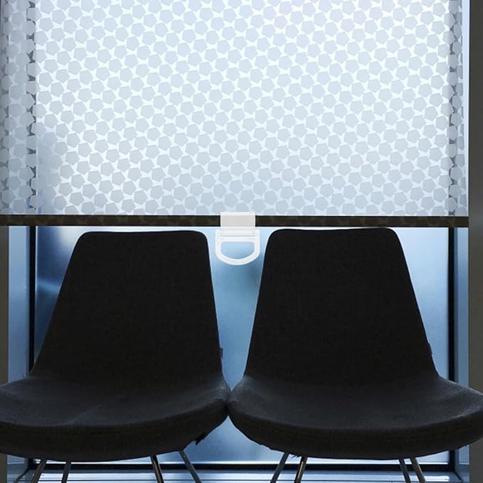 DOITOOL 10Pcs Plastic Curtain Window Blinds Lifting Clamp Pull Cordless Roller Blinds Shades Transparent Handle Pull Fit for 15mm Rod for Roller Shades Rolling Curtain Accessories