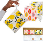 Papaya Reusable Paper Towels, Premium Swedish Dishcloths, Washable Reusable Dish Cloths, 1 Sheet Replaces 17 Rolls, Eco Friendly Stocking Stuffer - 4 Sheets, 2 Hooks