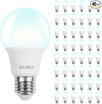 BUBO 48 Pack A19 LED Light Bulbs, 40 Watt Equivalent LED Bulbs, Daylight 5000K, 550 Lumens, E26 Standard Base, Non-Dimmable, 5W Daylight LED Bulbs for Bedroom Living Room Home Office