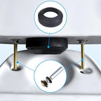 Toilet Tank to Bowl Gasket Kit with 3 Sets of 304 Stainless Steel Bolts, Includes 2-Inch & 3-Inch Toilet Seal Gaskets, Universal Repair Kit for 2-Piece Toilets, Leak Fix Kit