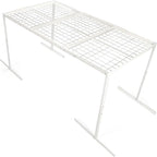 Kojem 3x6 Overhead Garage Storage Rack, 22'' to 40" Adjustable Heavy Duty Garage Ceiling Storage Racks Storage Organization System, 550LBS Weight Capacity, White,Heavy Duty Steel