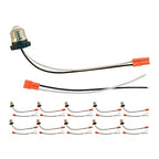 10 Pack Pigtail Light Socket Extender for E26 E27 Bulb Adapter with 15.75 Inch Cable