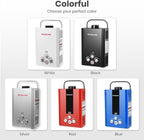 Portable Tankless Water Heater, GASLAND Outdoors 6L 1.58GPM Propane Water Heater for RV Camping, Overheating Protection