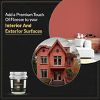 EVOLVE Signature Paint & Primer: Luxury Paint & Primer for Indoor & Outdoor Surfaces, Minimal Odor, Satin Sheen (Claycourt Red, 5 Gallon)