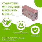 30A 32V Mini Slotted Automotive MCASE Shaped Cartridge Fuse Kit(Pack of 6pcs,30A)